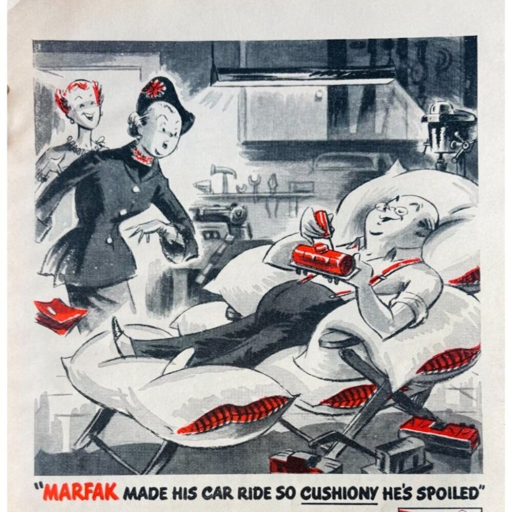 1951 Texaco Gas & Oil Marfak Advertisement Lubrication Automotive Vintage DWX11C